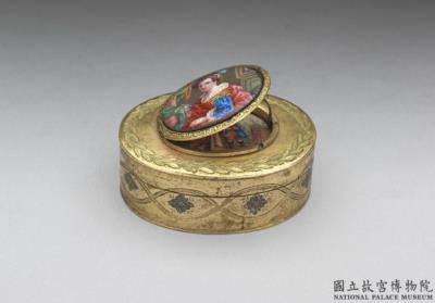 图片[2]-Copper-body enamel-inlaid dual-level covered snuff box, 18th-19th century, Europe-China Archive